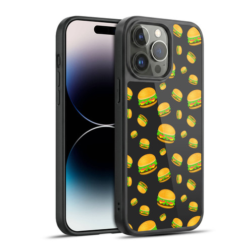 PLdesign Food Patterns Cool Fun Burger Gel Armour Case For Apple iPhone 14 Pro Max