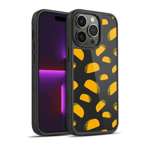 PLdesign Food Patterns Cool Fun Taco Gel Armour Case For Apple iPhone 14 Pro