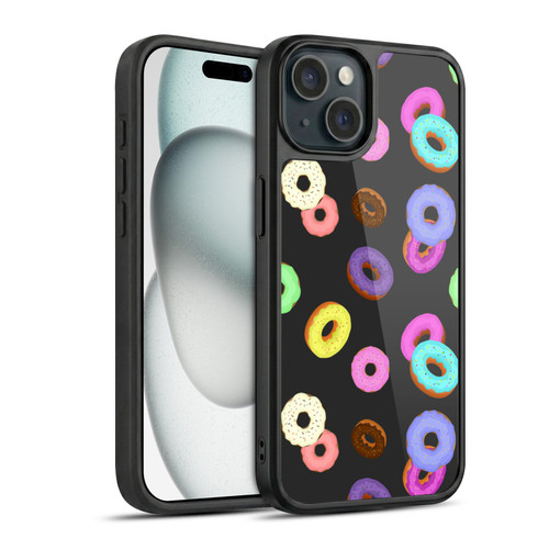 PLdesign Food Patterns Cool Fun Colorful Donuts Gel Armour Case For Apple iPhone 15
