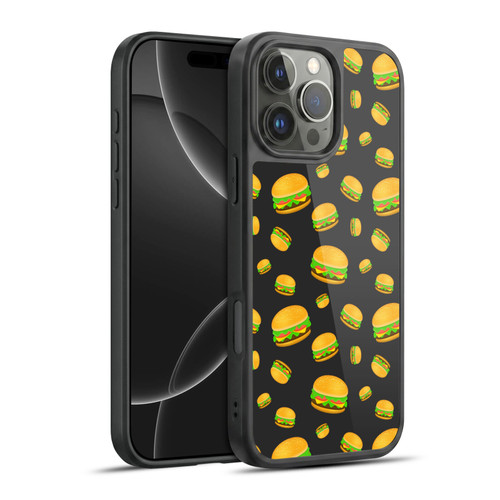 PLdesign Food Patterns Cool Fun Burger Gel Armour Case For Apple iPhone 16 Pro Max