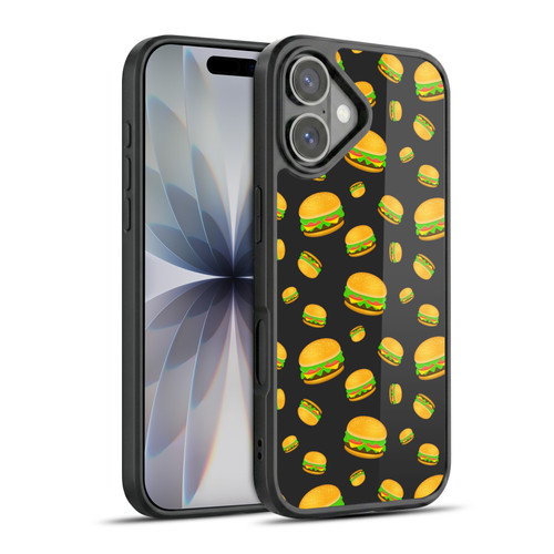 PLdesign Food Patterns Cool Fun Burger Gel Armour Case For Apple iPhone 17