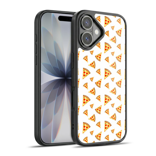 PLdesign Food Patterns Cool Fun Pizza Slices White Gel Armour Case For Apple iPhone 17