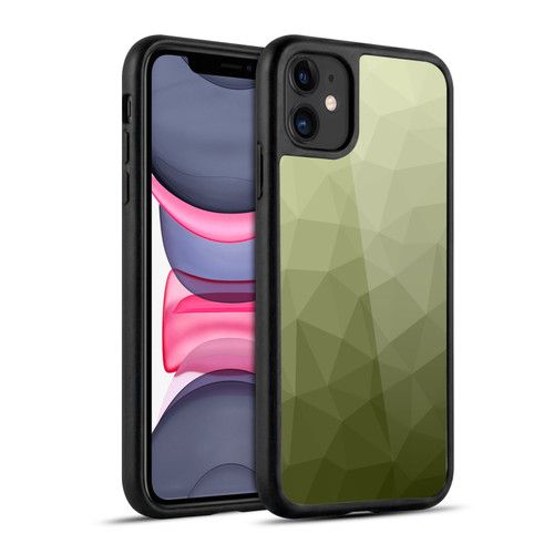 PLdesign Geometric Patterns Army Green Gradient Mesh Gel Armour Case For Apple iPhone 11