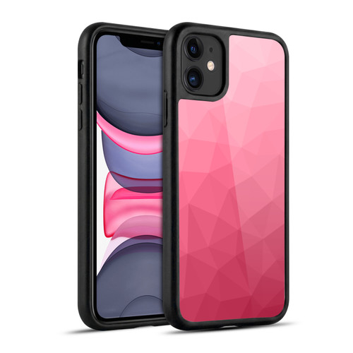 PLdesign Geometric Patterns Magenta Pink Ombre Mesh Gel Armour Case For Apple iPhone 11