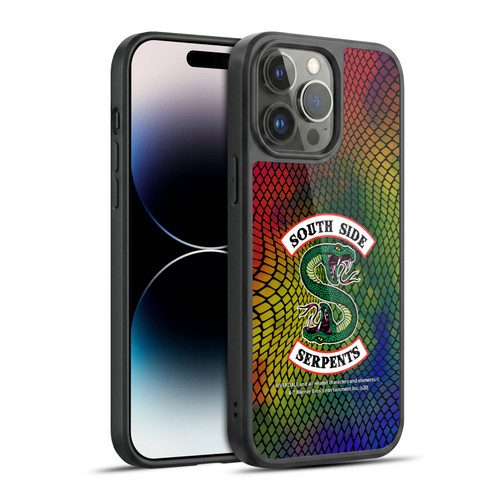 Riverdale South Side Serpents Snake Skin Print Logo Gel Armour Case For Apple iPhone 14 Pro Max