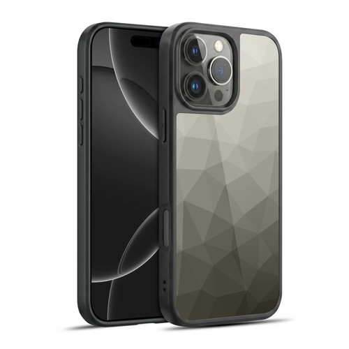 PLdesign Geometric Patterns Gray Gradient Mesh Gel Armour Case For Apple iPhone 16 Pro Max
