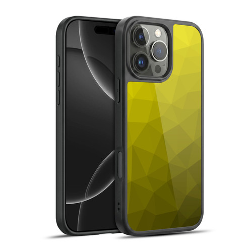 PLdesign Geometric Patterns Yellow Gradient Mesh Gel Armour Case For Apple iPhone 16 Pro Max