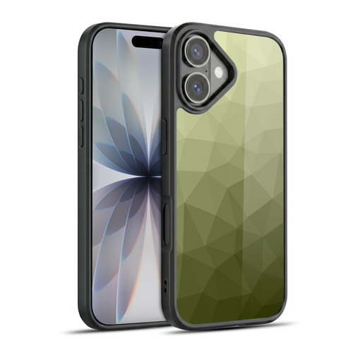PLdesign Geometric Patterns Army Green Gradient Mesh Gel Armour Case For Apple iPhone 17