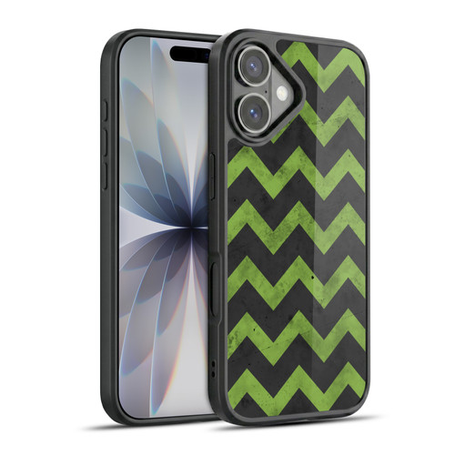 PLdesign Geometric Patterns Green Gray Vintage Gel Armour Case For Apple iPhone 17