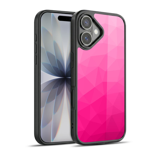 PLdesign Geometric Patterns Hot Pink Gradient Mesh Gel Armour Case For Apple iPhone 17