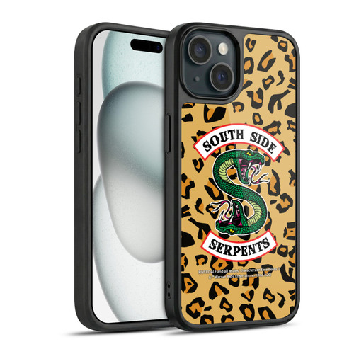 Riverdale South Side Serpents Leopard Logo Gel Armour Case For Apple iPhone 15