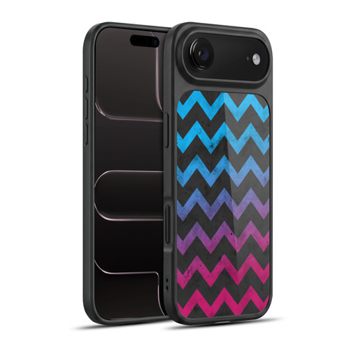 PLdesign Geometric Patterns Blue Pink Ombre Vintage Gel Armour Case For Apple iPhone 17 Air