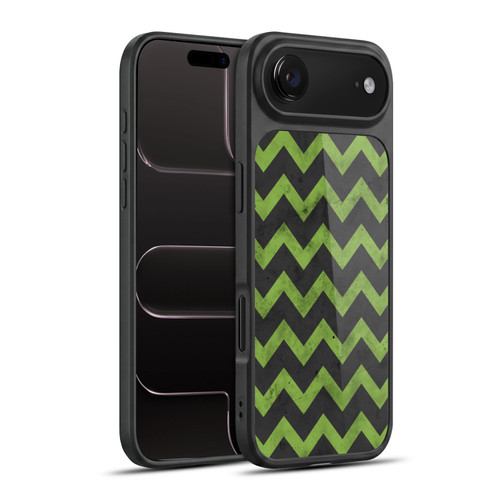 PLdesign Geometric Patterns Green Gray Vintage Gel Armour Case For Apple iPhone 17 Air