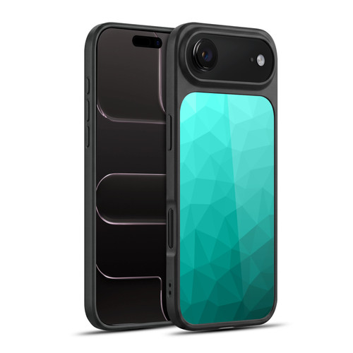 PLdesign Geometric Patterns Turquoise Gradient Mesh Gel Armour Case For Apple iPhone 17 Air