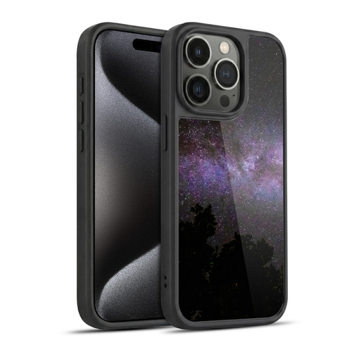 Patrik Lovrin Night Sky Milky Way With Trees Gel Armour Case For Apple iPhone 15 Pro