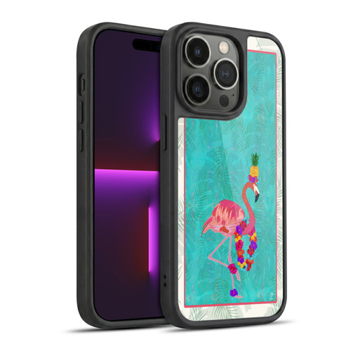 Suzan Lind Birds Flamingo Gel Armour Case For Apple iPhone 14 Pro