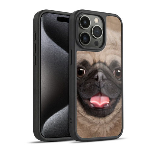 Vincent Hie Big Face Puppies Pug Gel Armour Case For Apple iPhone 15 Pro