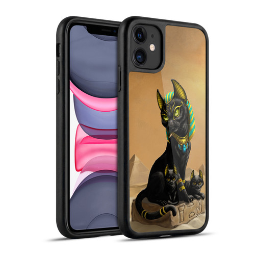 Stanley Morrison Art Egyptian Bastet Cat & Kittens Gel Armour Case For Apple iPhone 11