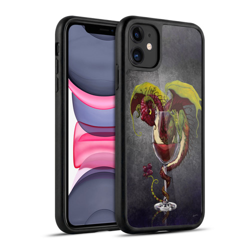 Stanley Morrison Art Red Wine, Dragon, And Grapes Gel Armour Case For Apple iPhone 11