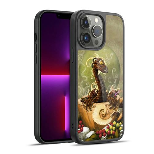 Stanley Morrison Art Brown Coffee Dragon Dragonfly Gel Armour Case For Apple iPhone 13 Pro Max
