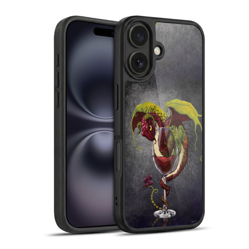 Stanley Morrison Art Red Wine, Dragon, And Grapes Gel Armour Case For Apple iPhone 16