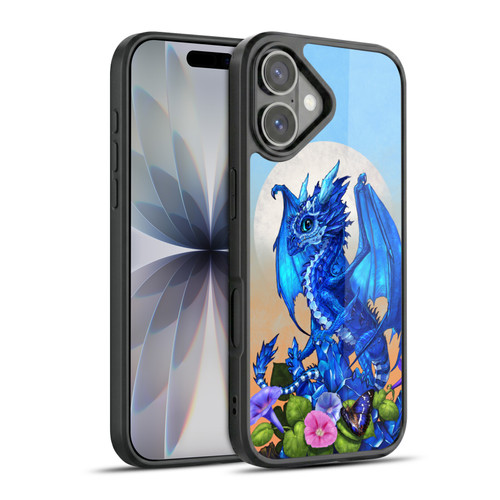 Stanley Morrison Art Blue Sapphire Dragon & Flowers Gel Armour Case For Apple iPhone 17