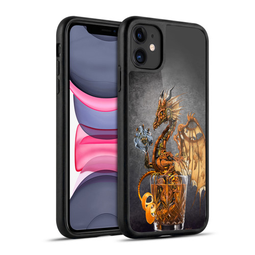 Stanley Morrison Dragons Gold Steampunk Drink Gel Armour Case For Apple iPhone 11