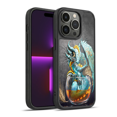 Stanley Morrison Dragons Aqua Ice Whiskey In Glass Gel Armour Case For Apple iPhone 14 Pro
