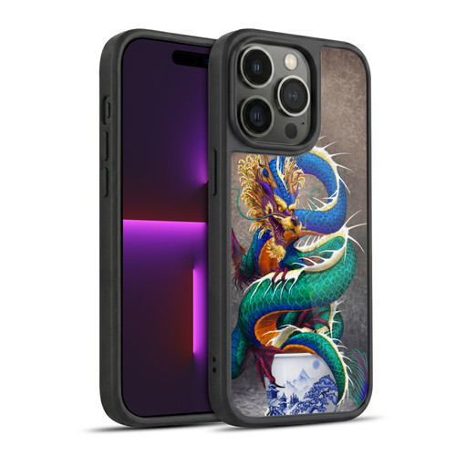 Stanley Morrison Dragons Asian Sake Drink Gel Armour Case For Apple iPhone 14 Pro