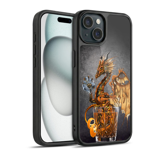 Stanley Morrison Dragons Gold Steampunk Drink Gel Armour Case For Apple iPhone 15