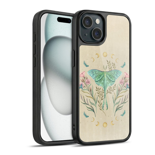 Episodic Drawing Illustration Animals Moth, Butterflies, & Flowers Gel Armour Case For Apple iPhone 15