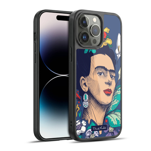 Frida Kahlo Sketch Flowers Gel Armour Case For Apple iPhone 14 Pro Max