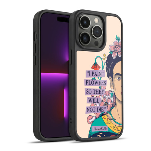 Frida Kahlo Sketch I Paint Flowers Gel Armour Case For Apple iPhone 14 Pro