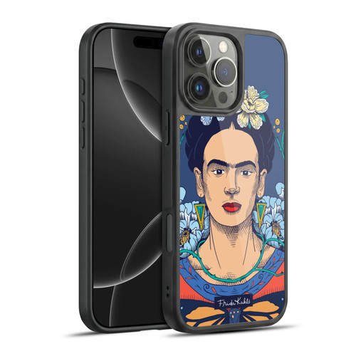Frida Kahlo Sketch Floral Gel Armour Case For Apple iPhone 16 Pro Max