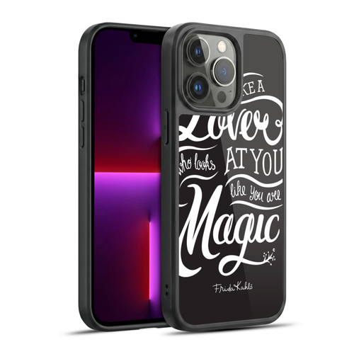 Frida Kahlo Typography Lover Black Gel Armour Case For Apple iPhone 13 Pro Max