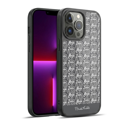 Frida Kahlo Typography Lover Grey Gel Armour Case For Apple iPhone 13 Pro Max