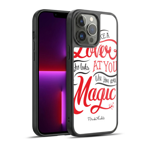 Frida Kahlo Typography Lover White Gel Armour Case For Apple iPhone 13 Pro Max