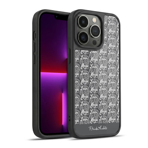 Frida Kahlo Typography Lover Grey Gel Armour Case For Apple iPhone 13 Pro