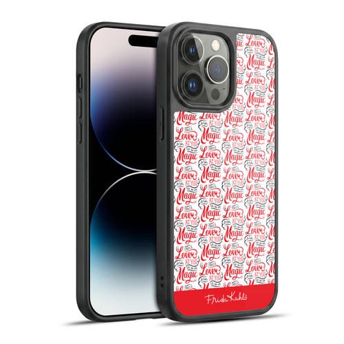 Frida Kahlo Typography Lover Red Gel Armour Case For Apple iPhone 14 Pro Max
