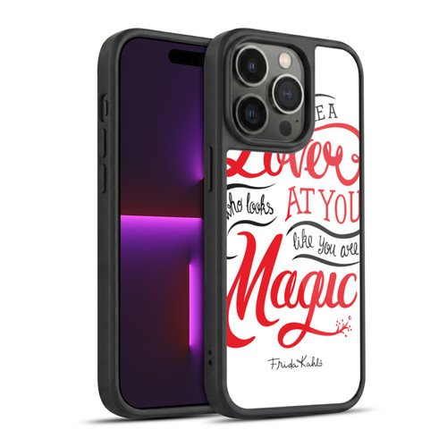 Frida Kahlo Typography Lover White Gel Armour Case For Apple iPhone 14 Pro