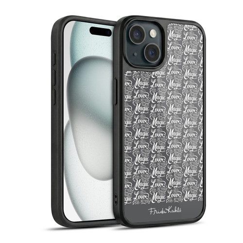 Frida Kahlo Typography Lover Grey Gel Armour Case For Apple iPhone 15