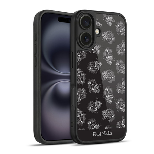 Frida Kahlo Typography Black Heart Gel Armour Case For Apple iPhone 16