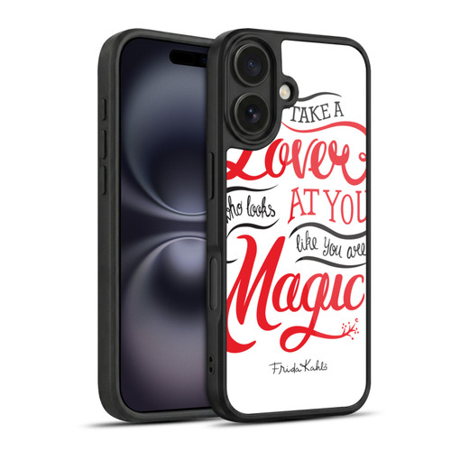 Frida Kahlo Typography Lover White Gel Armour Case For Apple iPhone 16
