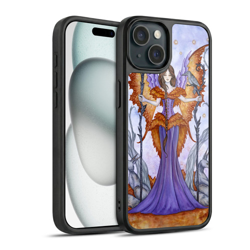 Amy Brown Elemental Series Raven Pixie Gel Armour Case For Apple iPhone 15