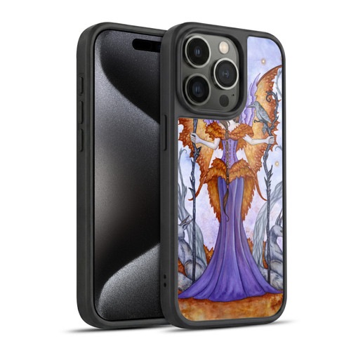Amy Brown Elemental Series Raven Pixie Gel Armour Case For Apple iPhone 15 Pro