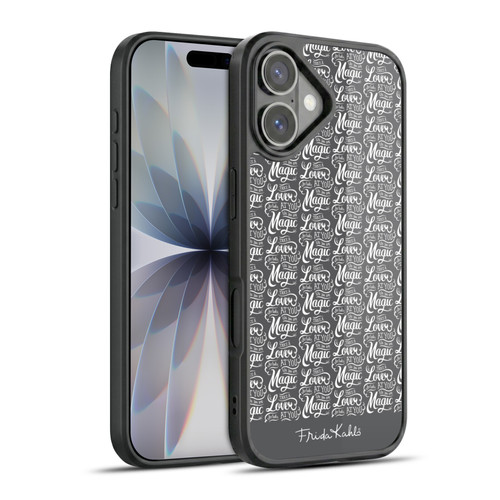 Frida Kahlo Typography Lover Grey Gel Armour Case For Apple iPhone 17