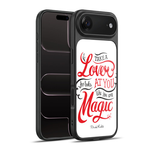 Frida Kahlo Typography Lover White Gel Armour Case For Apple iPhone 17 Air