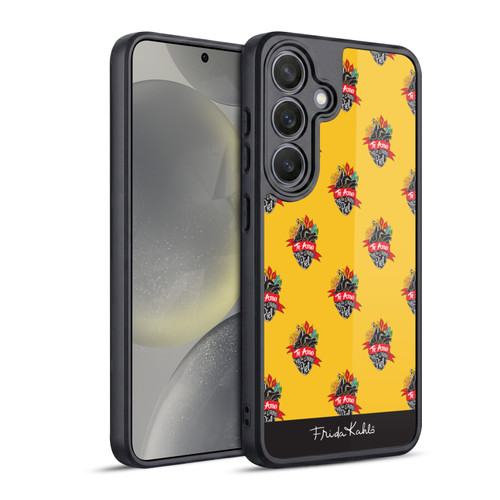 Frida Kahlo Typography Heart Pattern Gel Armour Case For Samsung Galaxy S24 5G