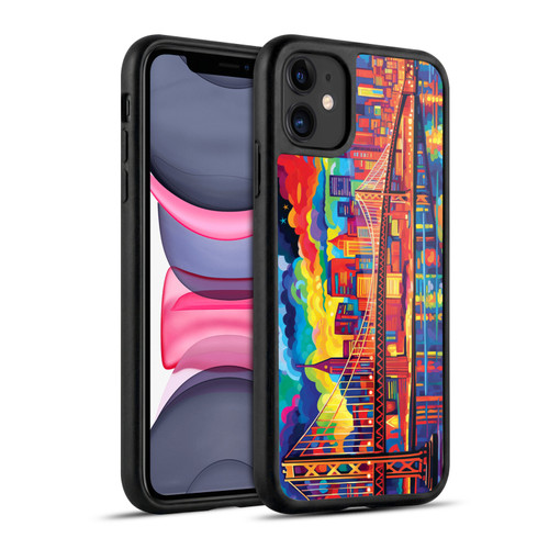 Michael David Ward Psychedelic Art Midnight In San Francisco Gel Armour Case For Apple iPhone 11