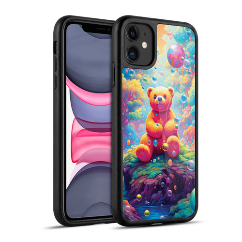 Michael David Ward Psychedelic Art Teddy Bear In Wonderland Gel Armour Case For Apple iPhone 11